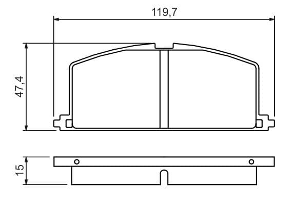 Brake Pad Front Bosch Toyota Corolla Conquest 160 180 image 1