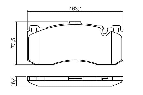 Brake Pad Front BMW 1 Series 135i Coupe & Convertible (E87) 08- image 1