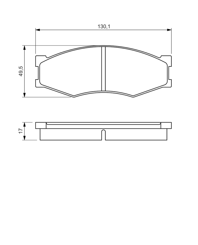 Brake Pad Front Bosch Nissan Hardbody 1 Tonner image 1
