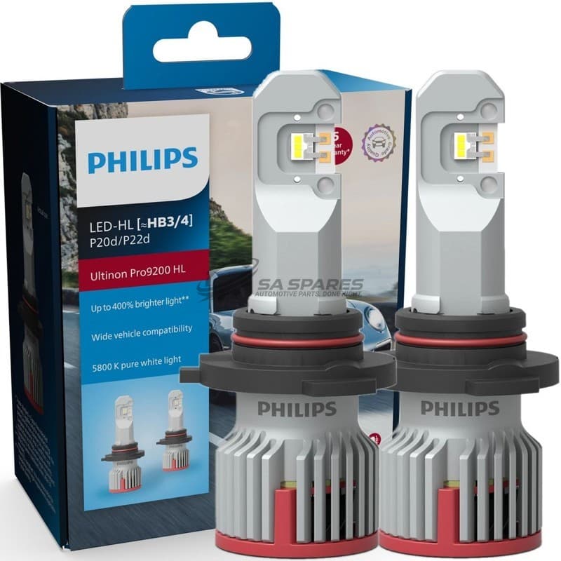 PHILIPS LED Philips HB3 | 4 Ultinon Pro9200 HL 12 | 24V 20W U92 5800K 1800lm 5000hrs Set of Two