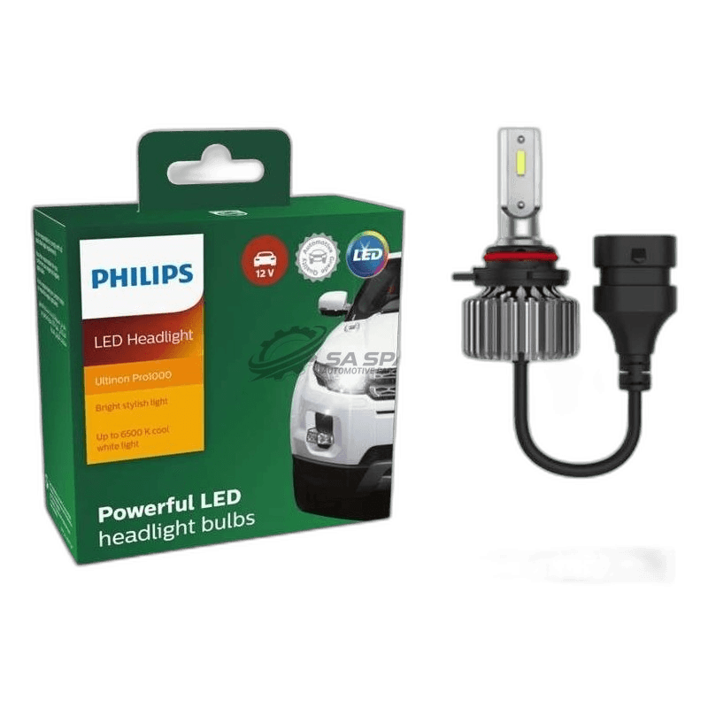 LED Philips HIR2 Ultinon Pro1000 HIR2 6500K 1500lm 12V 17W +160% More Light 1500Hrs Set of Two thumbnail 2