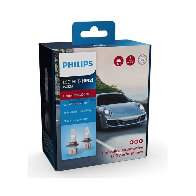 PHILIPS LED Philips HIR2 Ultinon Pro9200 HL 12 | 24V 20W U92 5800K 1800lm 5000hrs Set of Two
