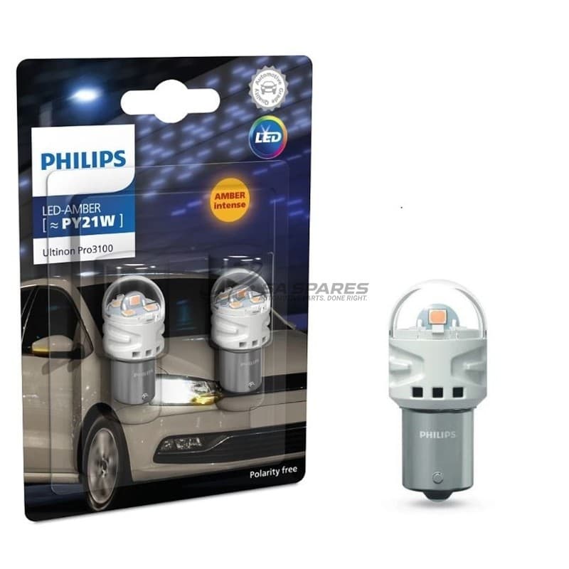 LED Philips PY21W Ultinon Pro3100 12V ORANGE | AMBER image 1