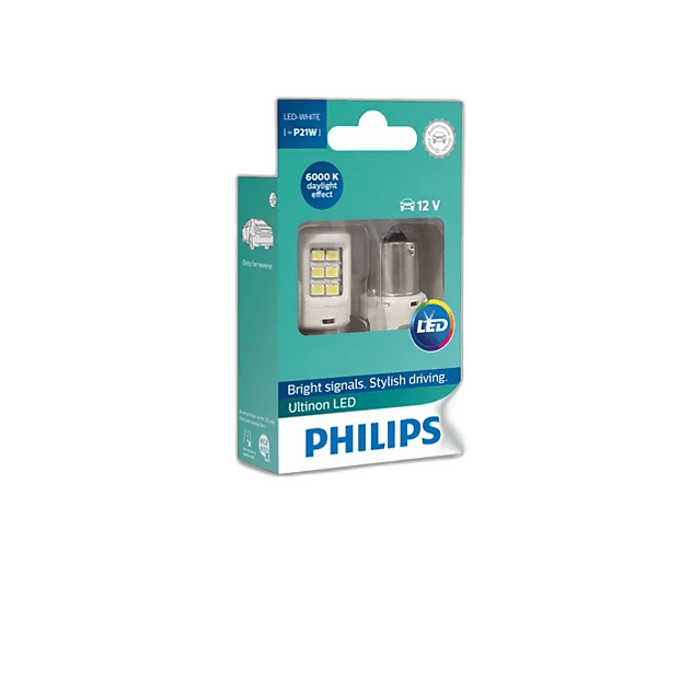 LED Philips P21W LED WHITE Ultinon 11498ULWX2 6000K 12V 1.95W Set Of Two 05035930 thumbnail 3