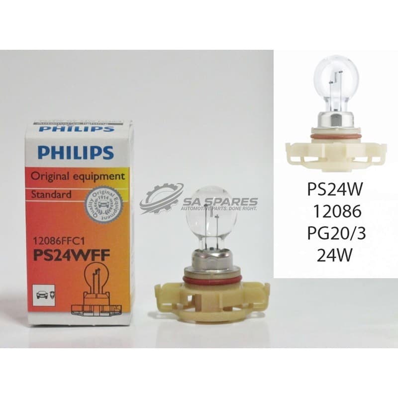 Globe Philips PS24W 12V 24W 12086FFC1 Each Hi Per Vision HiPerVision BASE PG20 | 3 image 1