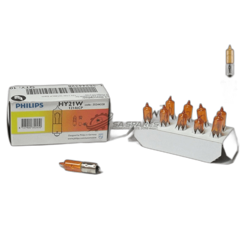 Globe Philips HY21W 12V 21W 12146CP Amber Each thumbnail 2