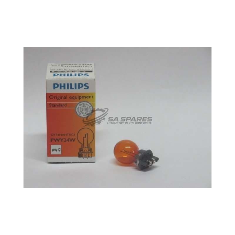 Globe Philips PWY24W 12V 24W Amber 12174NAHTRC1 Each Hi Per Vision HiPerVision image 1