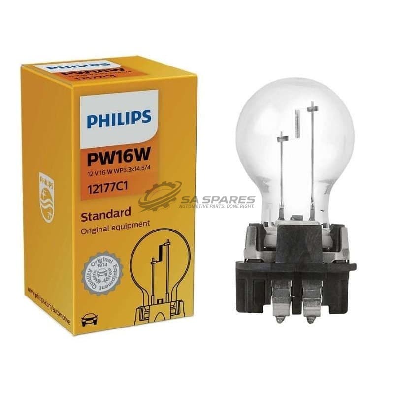 Globe Philips PW16W HiPerVision 12V 16W 12177C1 Each 39623230 image 1