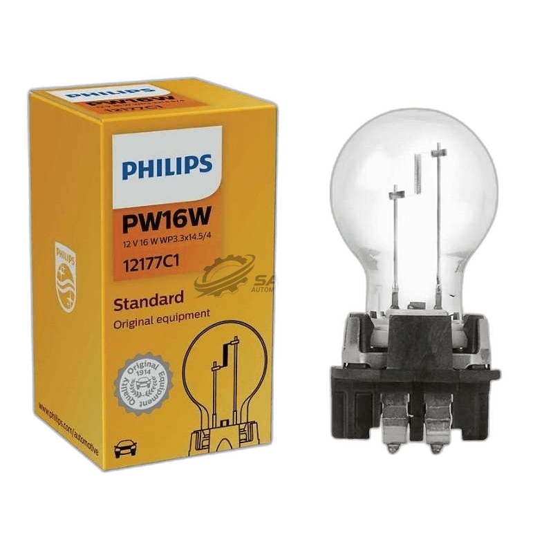 Globe Philips PW16W HiPerVision 12V 16W 12177C1 Each 39623230 thumbnail 2
