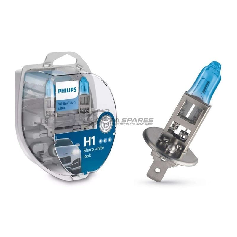 Globe Philips H1 WhiteVisionUltra 12V 55W 12258WVUSM Set of Two + W5W 00525028 image 1