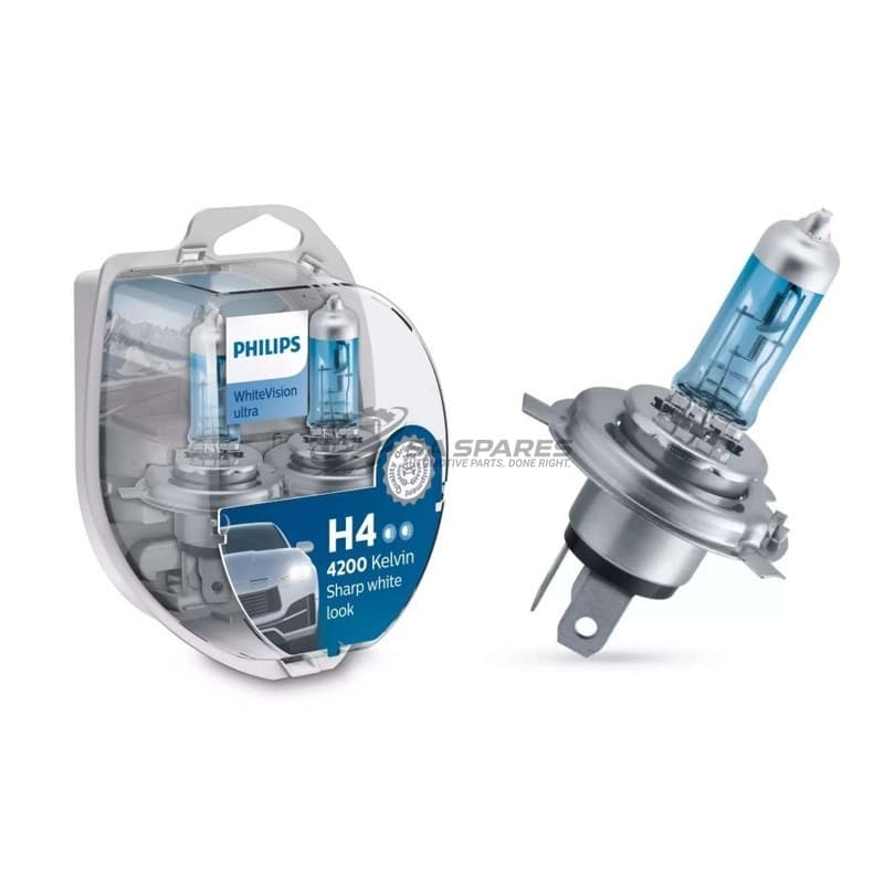 Globe Philips H4 WhiteVisionULTRA 12V 60 | 55W 12342WVUSM Set Of Two + W5W 35490428 image 1