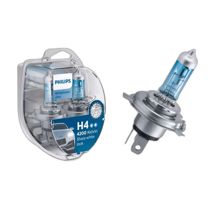 Globe Philips H4 WhiteVisionULTRA 12V 60 | 55W 12342WVUSM Set Of Two + W5W 35490428 thumbnail 2