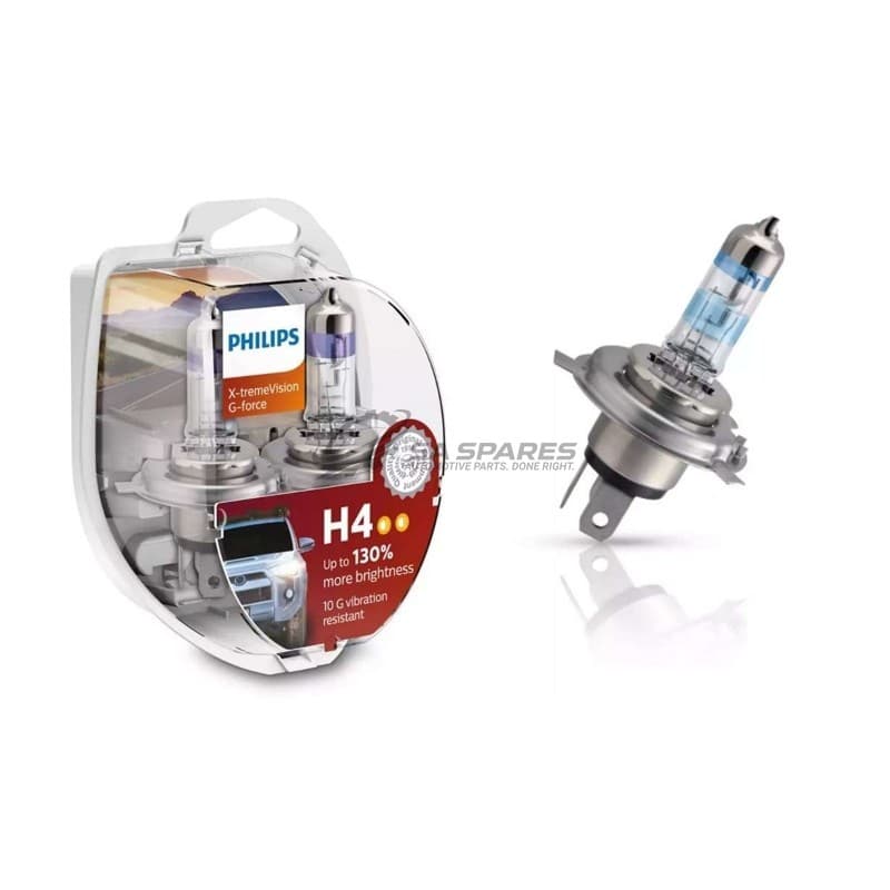 PHILIPS Globe Philips H4 XtremeVision G-FORCE +130% +130% 12V 60 | 55W 12342XVGS2 12342XV+E2 Set of Two 35525328
