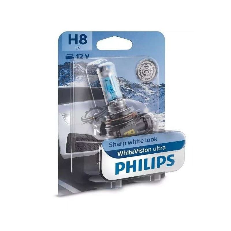 Globe Philips H8 WhiteVisionULTRA 12V 35W 12360WVUB1 Each 00533528 image 1