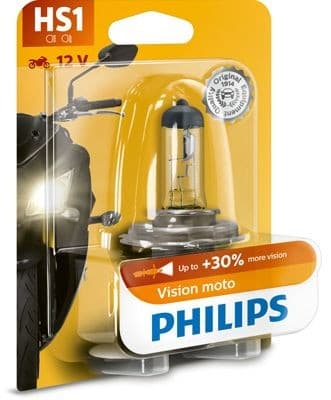 Globe Philips HS1 Vision Moto 12V 35 | 35W 12636BW Each Motor cycle bulb image 1