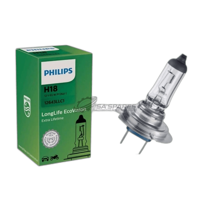 Globe Philips H18 LongLife EcoVision 12V 65W 12643LLC1 Each 35603830 thumbnail 2