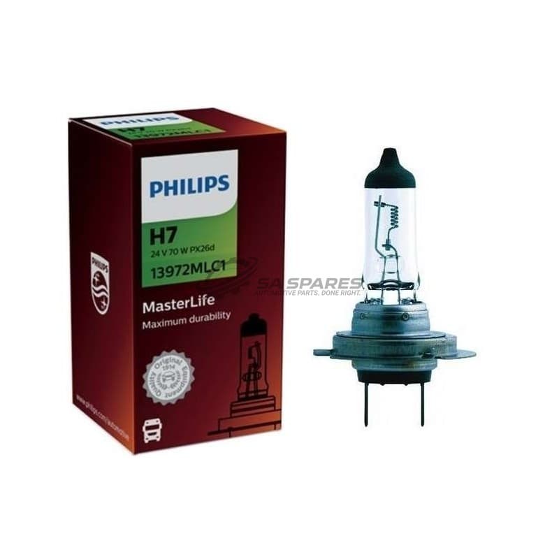 Globe Philips H7 MasterLife 24V 70W 13972MLC1 Each image 1