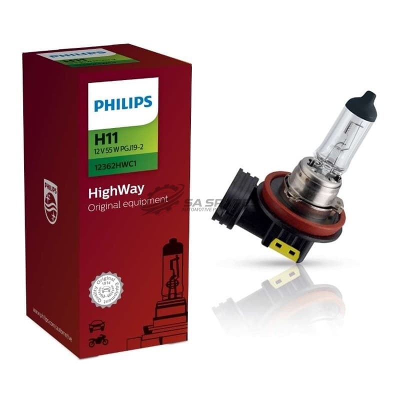 Globe Philips H11 Highway 12V 55W 12362HWC1 Each image 1