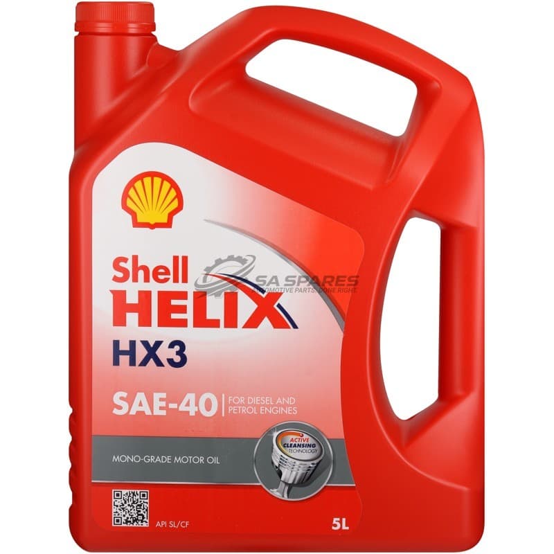 SHELL Shell HELIX HX3 SAE40 5Lt Multi-Grade oil PETROL + DIESEL ENGINES SL | CF