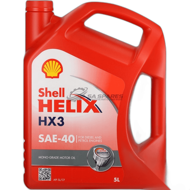 Shell HELIX HX3 SAE40 5Lt Multi-Grade oil PETROL + DIESEL ENGINES SL | CF thumbnail 2