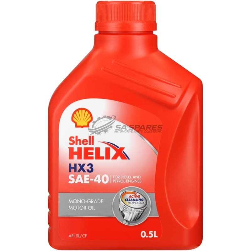 SHELL Shell HELIX HX3 SAE40 500ml Multi-Grade oil PETROL + DIESEL ENGINES SL | CF