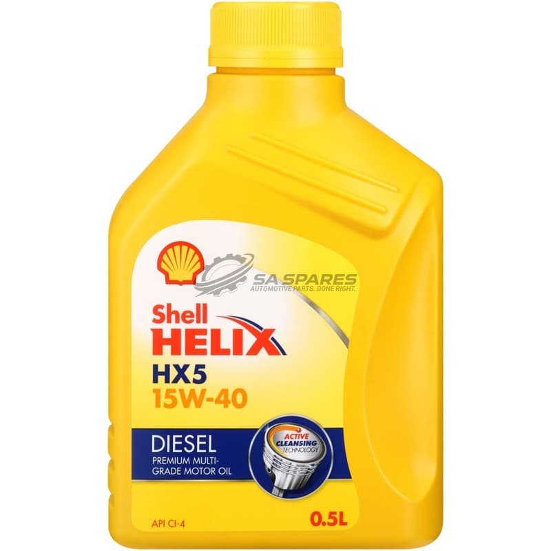 SHELL Shell HELIX HX5D 15W40 500ml Multi-Grade Oil DIESEL ENGINES ONLY CI4 CH4
