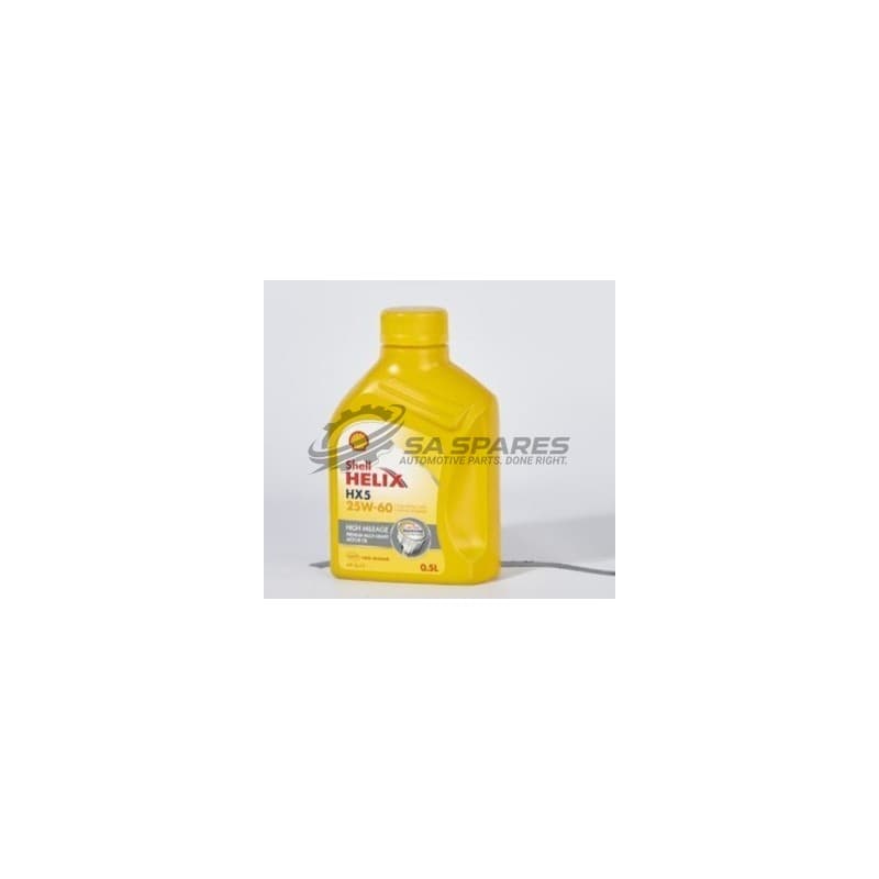 SHELL Shell HELIX HX5 HIGH MILEAGE 25W60 500ml Multi-Grade Oil PETROL + DIESEL ENGINES SL | CF
