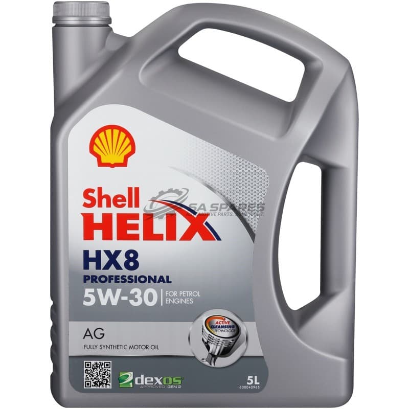 Shell HELIX HX8 Professional 5W30 5L AG dexos Fully Synthetic oil image 1
