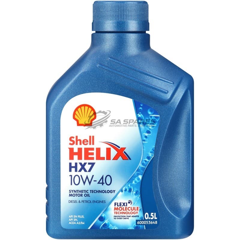 Shell HELIX HX7 10W40 500ml Synthetic Technology oil PETROL + DIESEL ENGINES SN+ A3 | B4 (Replacing 550040721) image 1