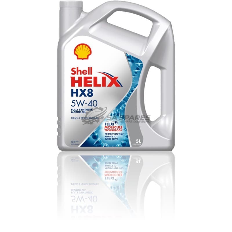 Shell HELIX HX8 5W40 5Lt Fully Synthetic oil PETROL + DIESEL ENGINES SN+ A3 | B4 (Replacing 550045698) image 1