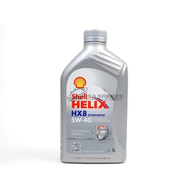 Shell HELIX HX8 5W40 500ml Fully Synthetic oil PETROL + DIESEL ENGINES SN+ A3 | B4 image 1
