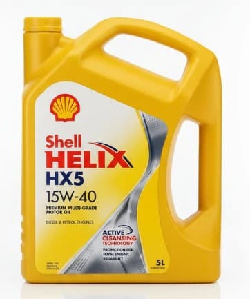 Shell HELIX HX5 15W40 5L Multi-Grade Oil PETROL + DIESEL ENGINES 15W50 SN+ A3/B3 HX5 550074131 image 1