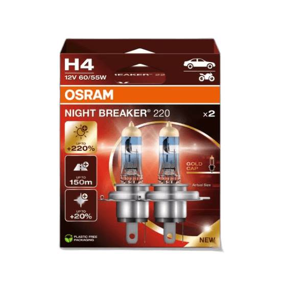 OSRAM Night Breaker 220% H4 thumbnail 2