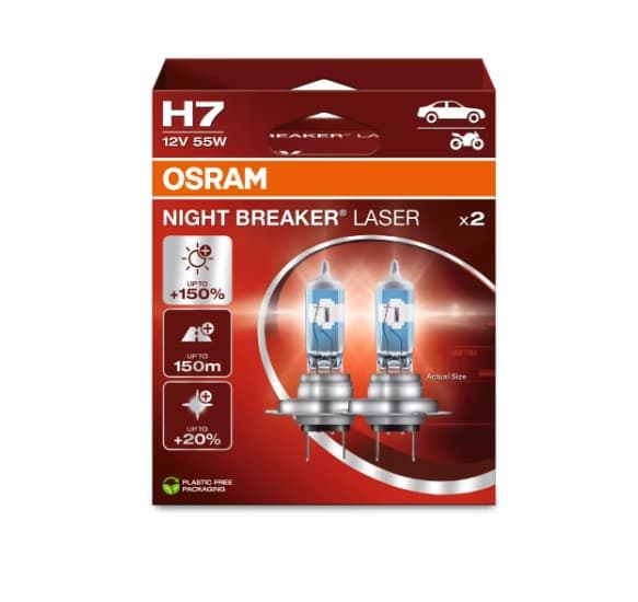 OSRAM Night Breaker LAZER H7 image 1