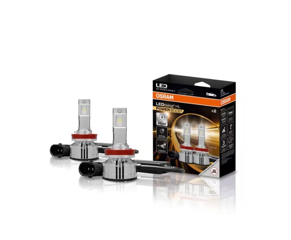 OSRAM POWERBOOST LED Driving HL H9/H11 12V +400% 3-Year Guarantee thumbnail 3