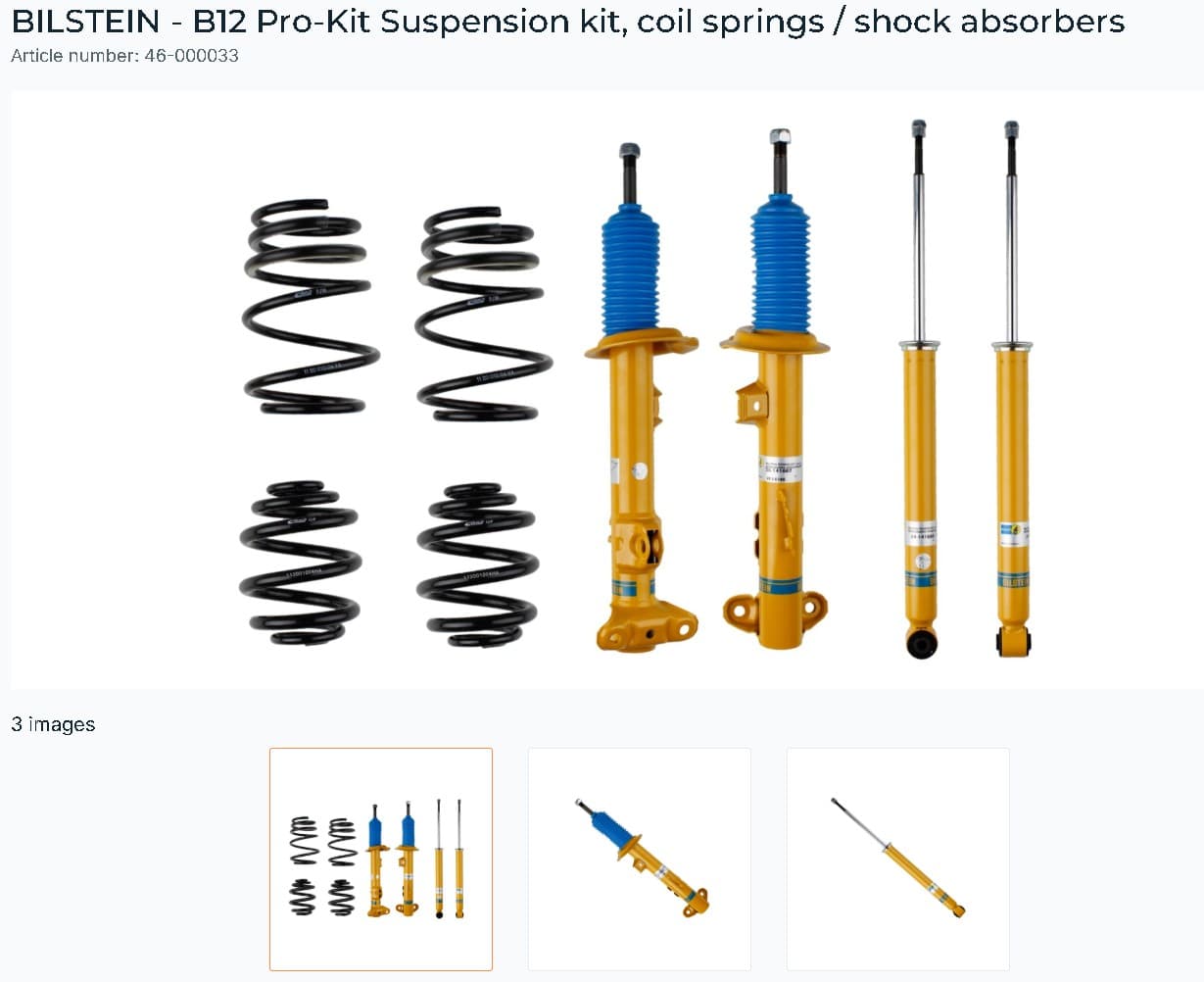 BILSTEIN B12 Suspension Kit - not adjustable BMW Z4 M E85 | 86 coupe