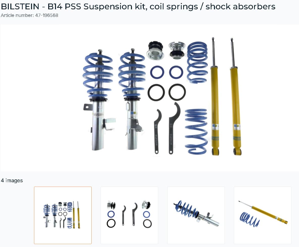 B14 PSS Suspension Kit FORD Focus 3 (EXCL 2.0ST) image 1
