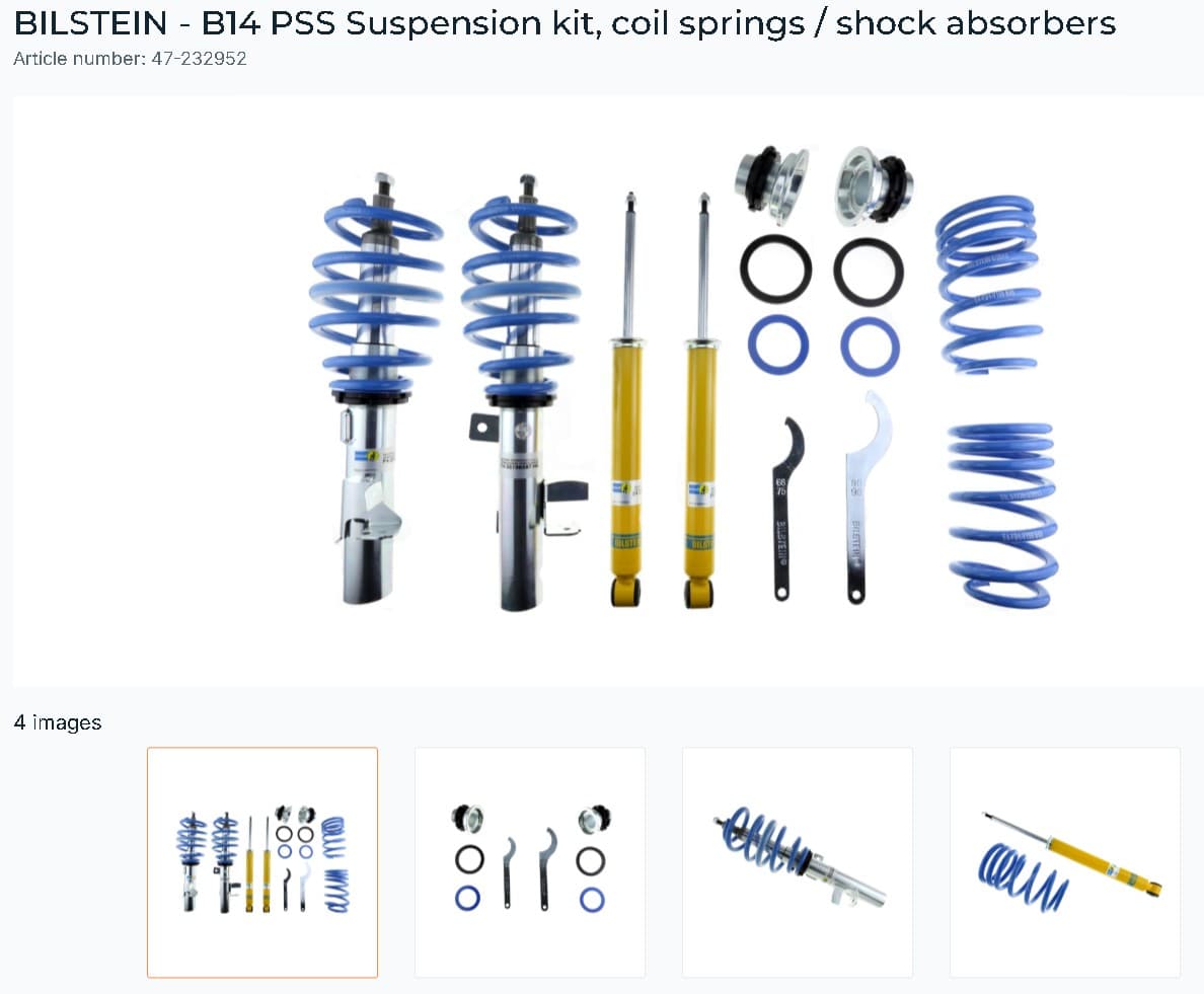 B14 PSS Suspension Kit FORD Focus 3 2 ST image 1