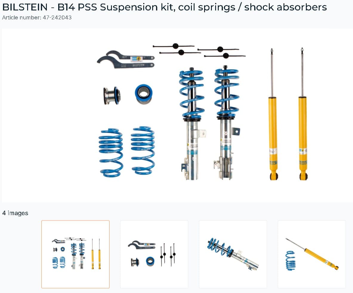 B14 PSS Suspension Kit FORD Fiesta 3 1.6ST image 1