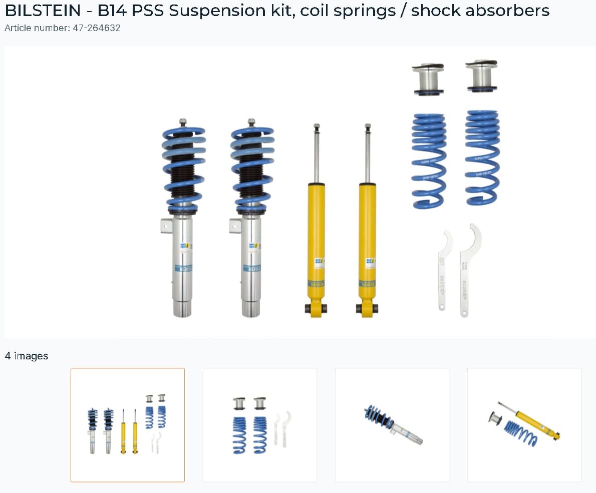 B14 PSS Suspension Kit BMW 1 Series F20 | F21 | F22 | F30 | F31 | F32 | F33 | F34 | F35 image 1