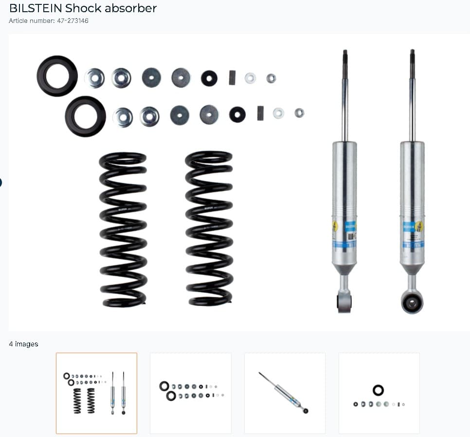 B8 6112 BILSTEIN Suspension Kit - Front TOYOTA B8 6112 BILSTEIN Suspension Kit - 60mm LiFt (LAND CRUISER 200 07>) image 1