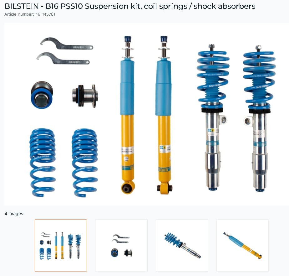 B16 PSS10 Suspension Kit BMW M3 E90 all models without EDC(without electronic suspension control) image 1