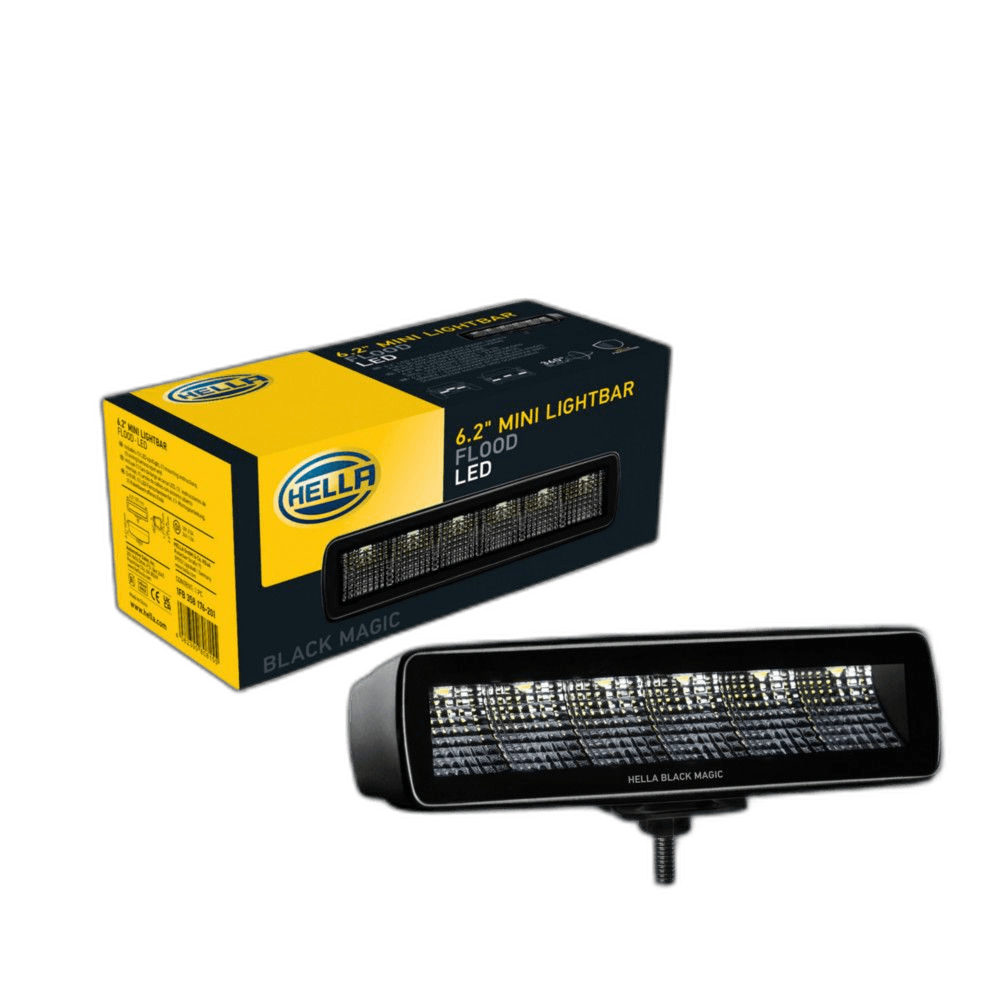 HELLA Black Magic LED Mini Lightbar 6.2" Flood thumbnail 4