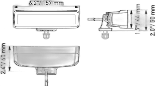 HELLA Black Magic LED Mini Lightbar 6.2" Flood thumbnail 8