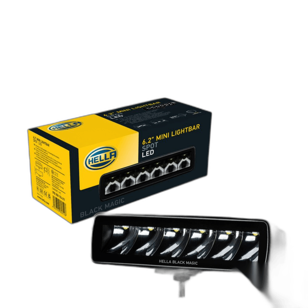 HELLA Black Magic LED Mini Lightbar 6.2" Spot Single thumbnail 4