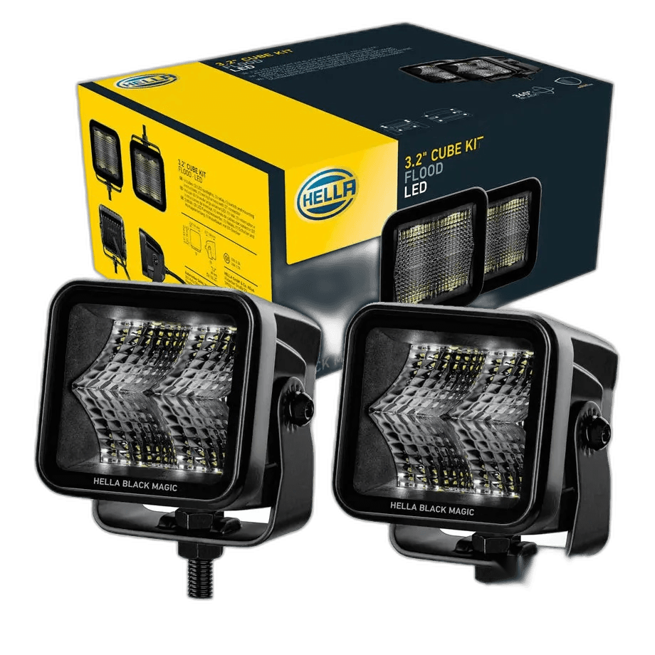 HELLA Black Magic LED Cube Kit 3.2" Flood thumbnail 2