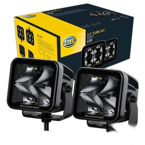 HELLA Black Magic LED Cube Kit 3.2" Spot thumbnail 3