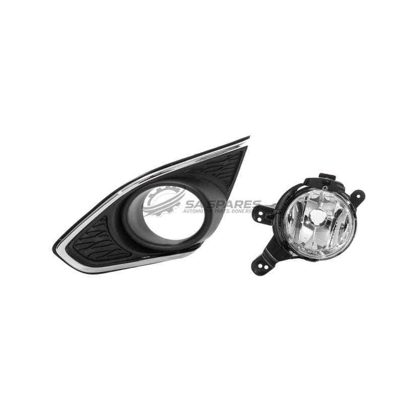 Chevrolet Spark 13- Fog Lamp Unit LH W/Cover & Chrome Moulding (LS) image 1