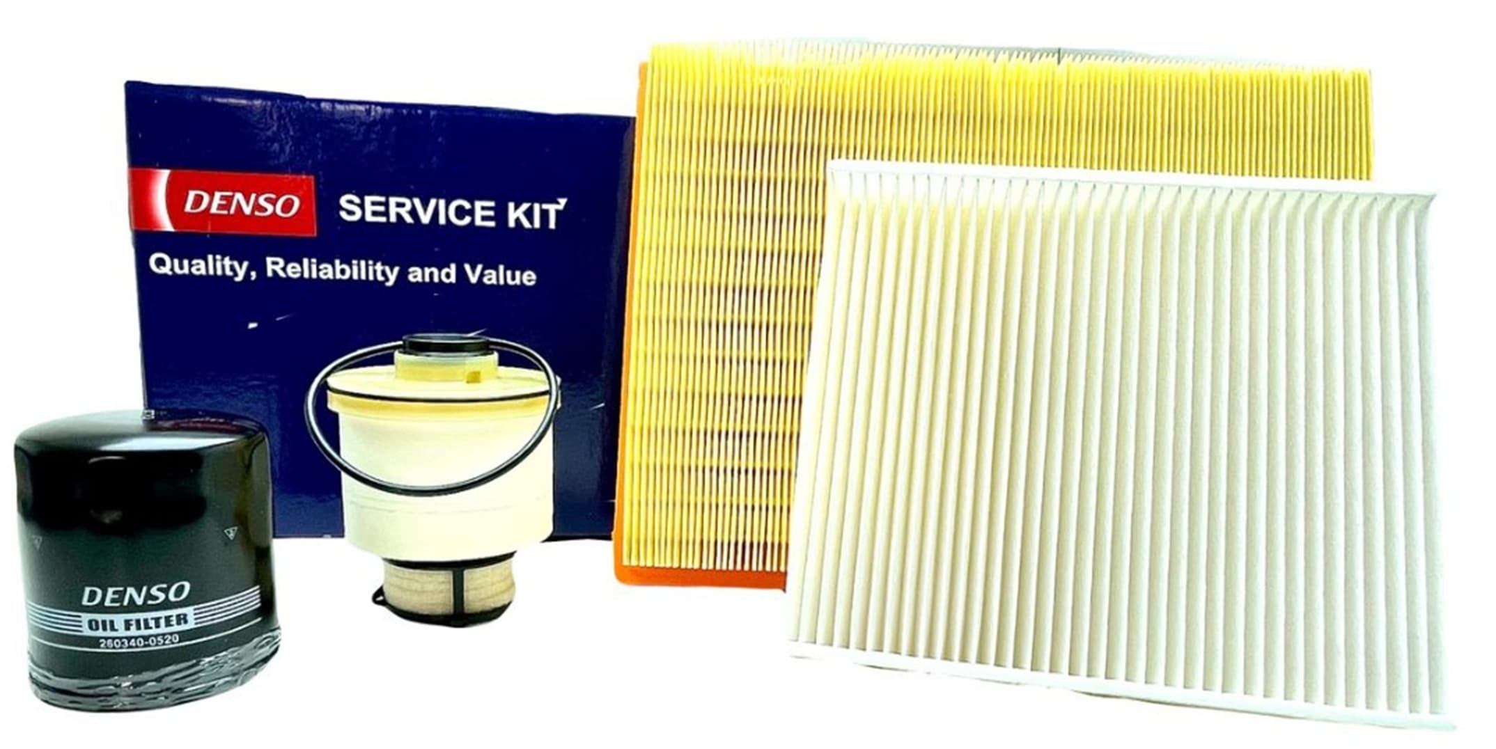 DENSO DENSO Service KIT (AF+OF+FF+CF) Toyota Hilux/Fortuner GD6 2.4/2.8 2016+
