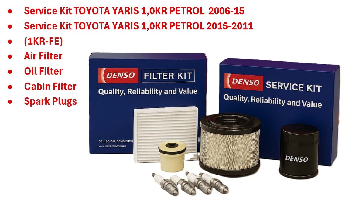 DENSO DENSO Service KIT (AF+OF+CF+Plugs) Toyota Yaris 1KR 2006-2015